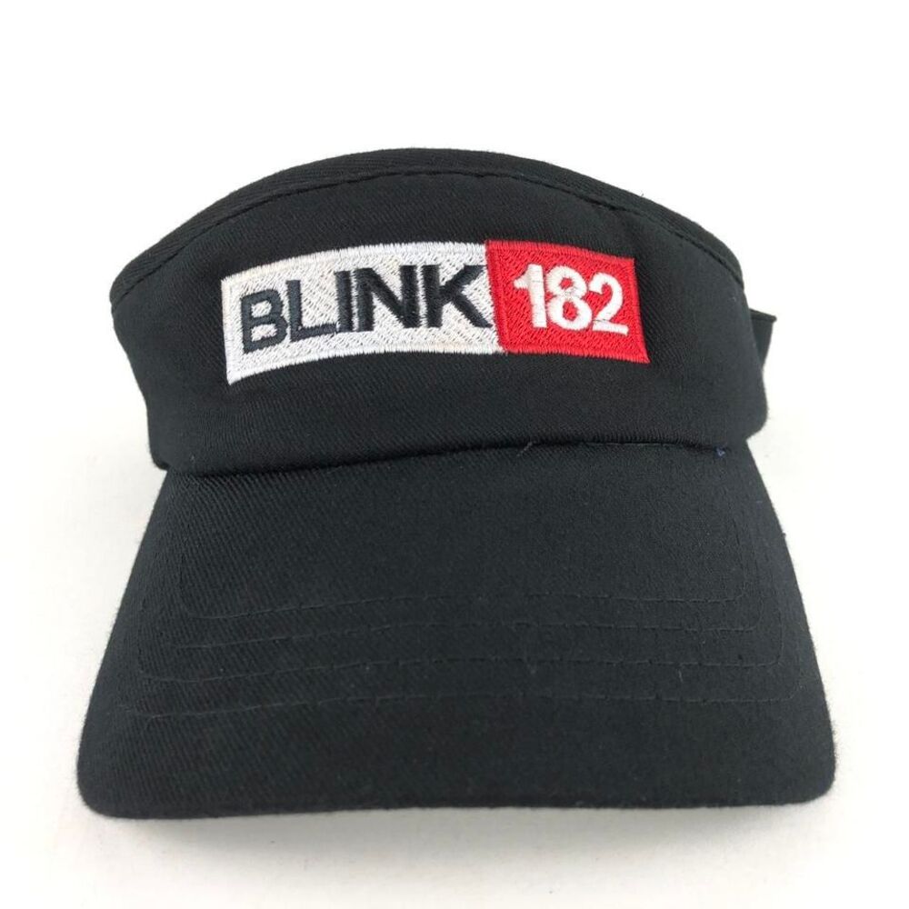 Vintage Blink-182 Hat Visor Flex Fit 2000 Macbeth Atticus Punk Rock Emo Band‎